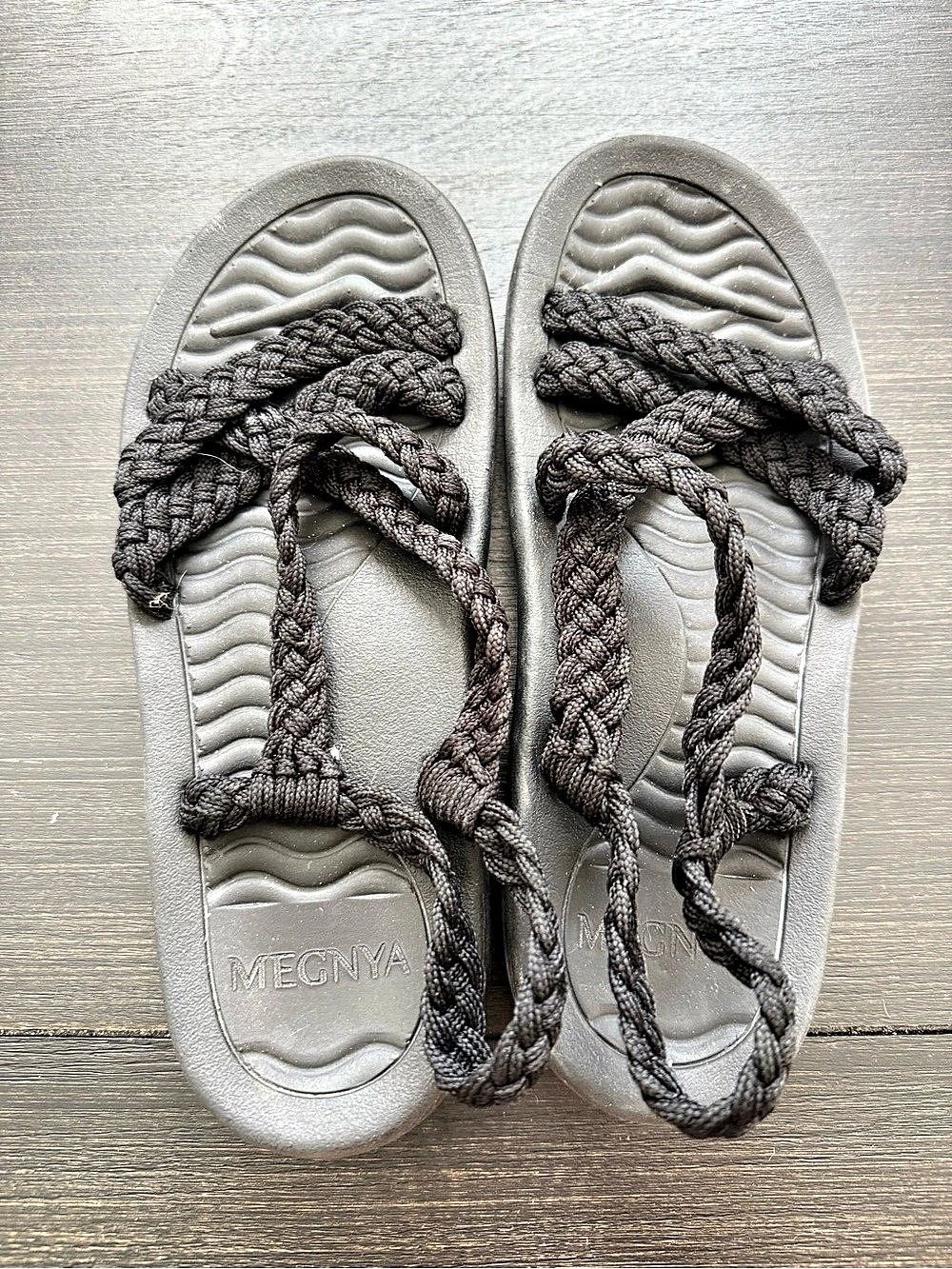 MEGNYA Women's Comfortable Walking Braided Strap Sandals